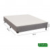 Base Para Cama Box Casal Flex 138x188 Grafite Reconflex