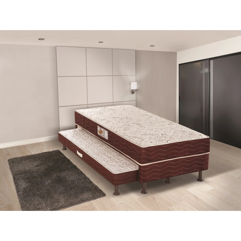 Cama Box Solteiro Com Auxiliar Rubi 88x188 Reconflex