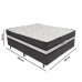 Cama Box Casal Conjugada D28 Ortomedic 138x188x53cm Baflex