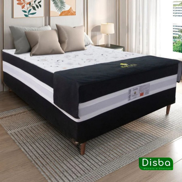 Cama Box Casal Conjugada D28 Ortomedic 138x188x53cm Baflex