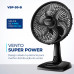 Ventilador de Mesa 30cm Mondial Super Power VSP-30-B 6 Pás 3 Velocidades - Preto