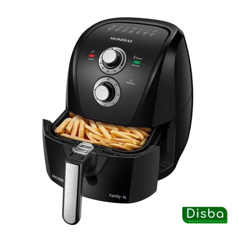 Fritadeira Elétrica Air Fryer Mondial 4L AFN-40-BFS Preta