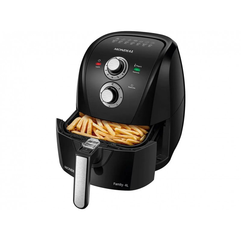 Fritadeira Elétrica Air Fryer Mondial 4L AFN-40-BFS Preta