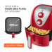 Fritadeira Elétrica Air Fryer Mondial 5 Litros AFN-50-RI Vermelho/Inox