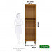 Paneleiro Para Cozinha Com 2 Portas 100% Mdf Carmenere - Amendoa/Off White