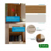 Paneleiro Para Cozinha Com 2 Portas 100% Mdf Carmenere - Amendoa/Off White