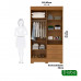 Guarda-Roupa com Espelho Debora 4 Portas 100% MDF Cinamomo - ACP Móveis