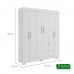 Guarda-Roupa Maya 6 Portas Branco - Acp Móveis