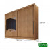 Guarda Roupa Casal com Espelho, 100% MDF, 2 Portas 6 Gavetas, Mônaco - Cumaru - Novo Horizonte