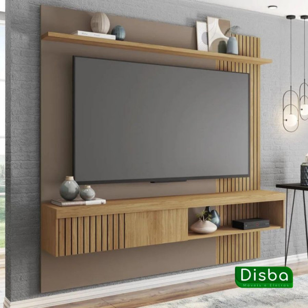 Painel para TV 65 Polegadas Jade 1.8 Caemmun Buriti/Fendi