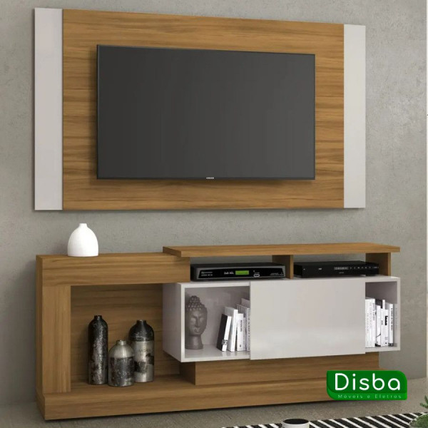 Rack com Painel TV até 55 Polegadas Notável NT1065 Freijo/Off White