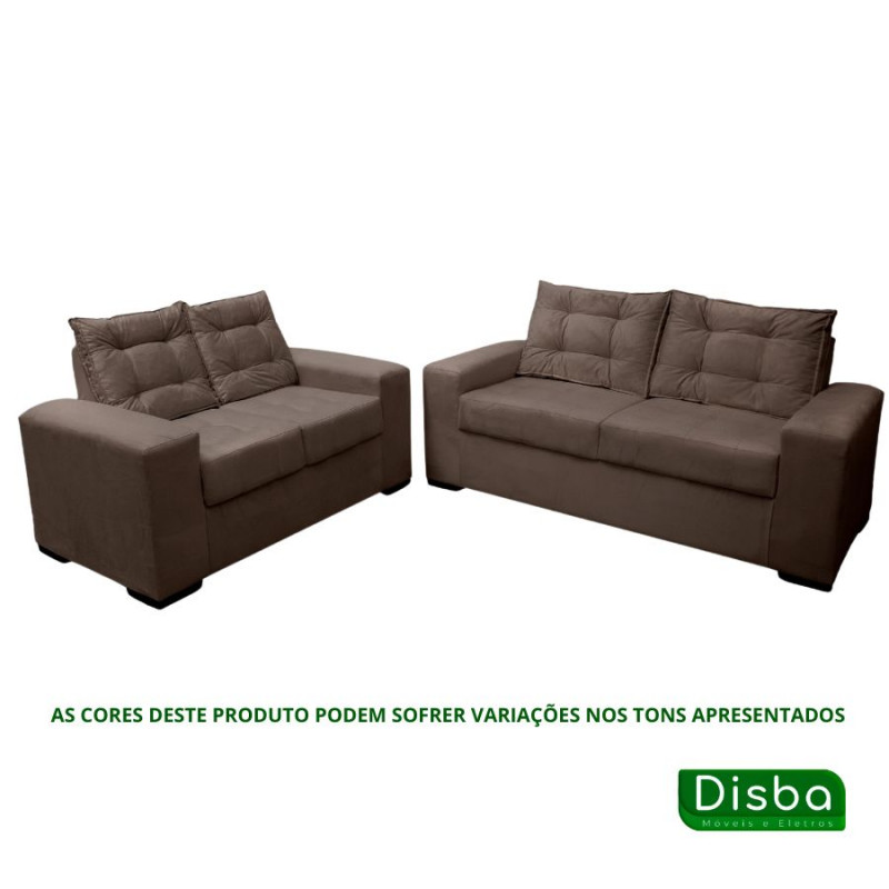 Conjunto de Sofá 2x3 Lugares Torun Castor Masterflex