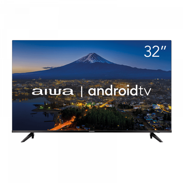 Smart TV AIWA 32” Android HD Borda Ultrafina HDR10 Dolby Áudio AWS-TV-32-BL-02-A