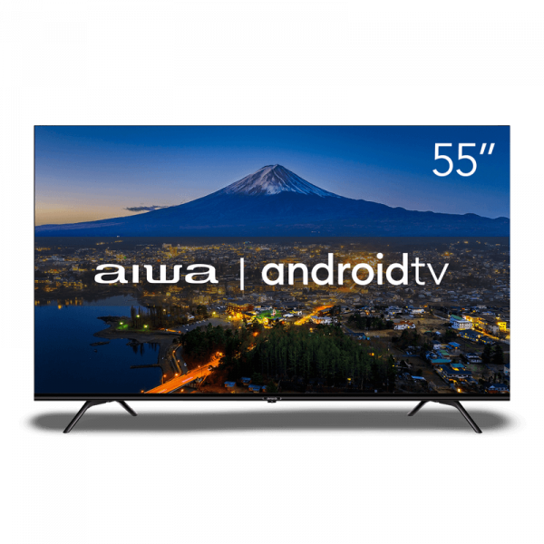 Smart TV AIWA 55” Android 4K Borda Ultrafina Dolby Vision&Atmos AWS-TV-55-BL-01-A