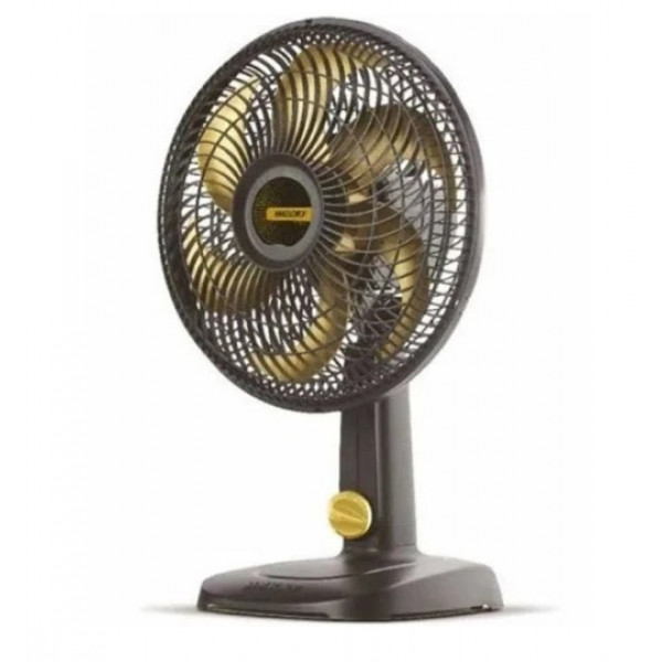 Ventilador De Mesa TS 30 Preto/Dourado 6 Pás - Mallory - 127v