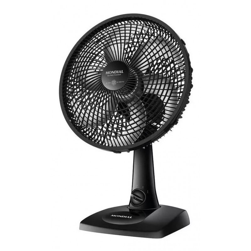 Ventilador de Mesa 30cm Mondial Super Power VSP-30-B 6 Pás 3 Velocidades - Preto