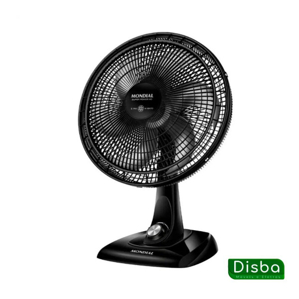 Ventilador de Mesa 40cm Mondial Super Power VSP-40-B 6 Pás 3 Velocidades - Preto