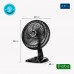 Ventilador de mesa Mondial 127V, 40cm, 6 pás, Turbo - VT-40-NB